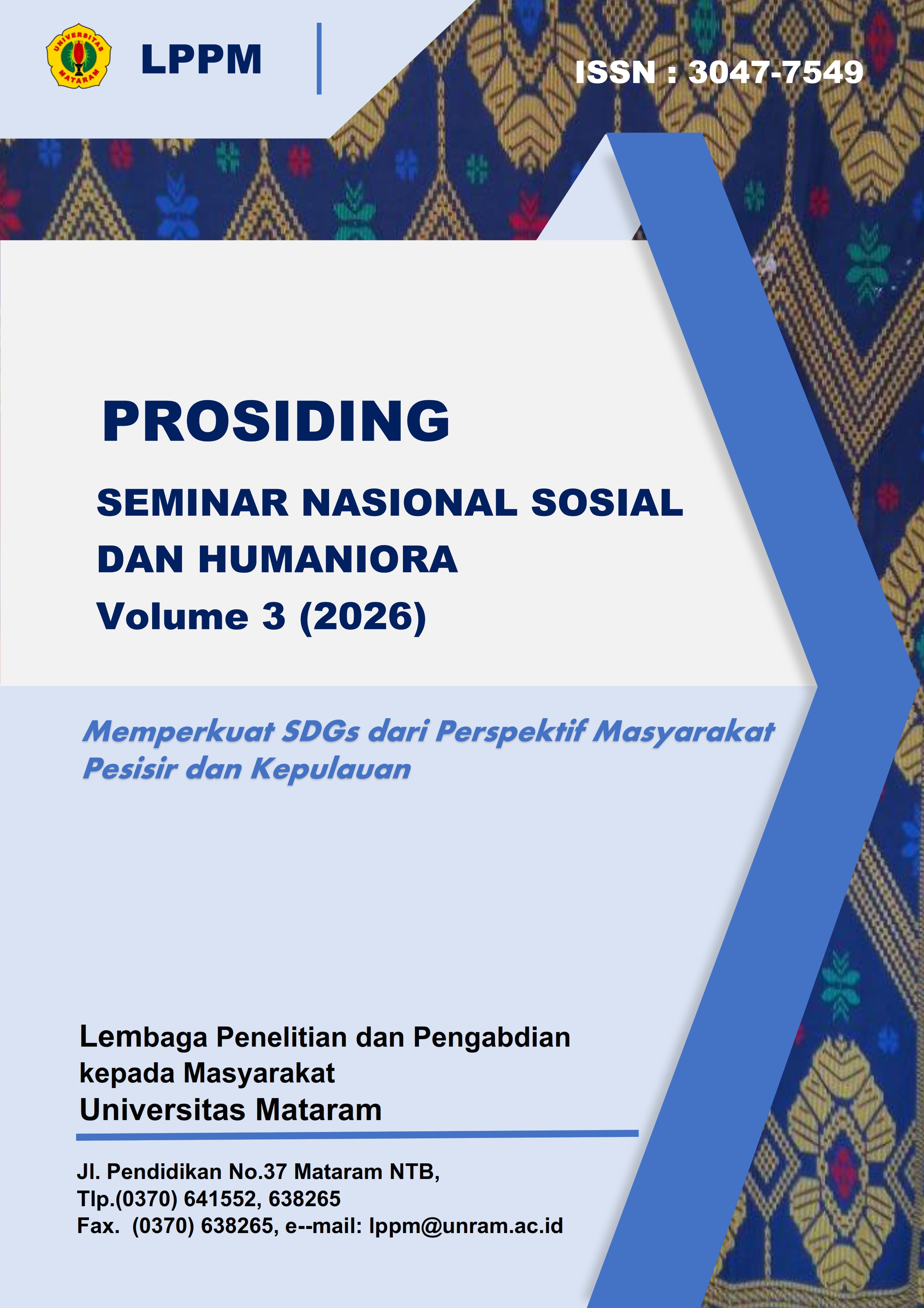 					View Vol. 3 (2026): Prosiding Seminar Nasional Sosial dan Humaniora
				